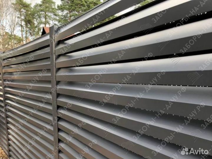 Забор жалюзи еврожалюзи