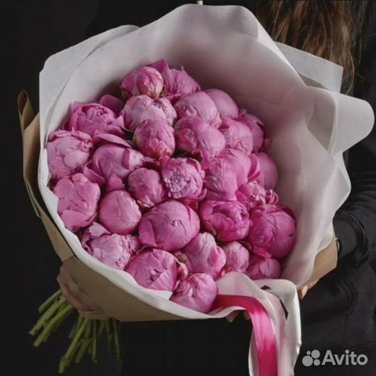 Букет из пионов, цветы с доставкой пионы