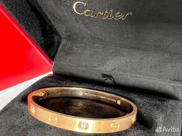 Золотой браслет Cartier