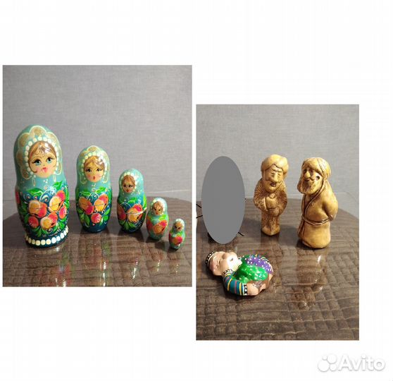 Матрёшка и Статуэтка восточная