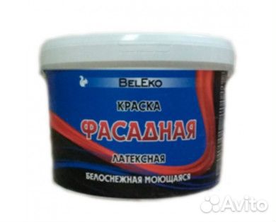 Краска водно-дисперсионная BelEko Фасадная 14кг