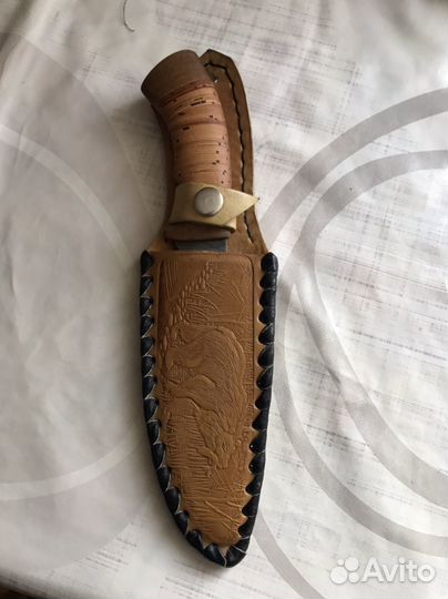 Нож охотничий из дамасской стали