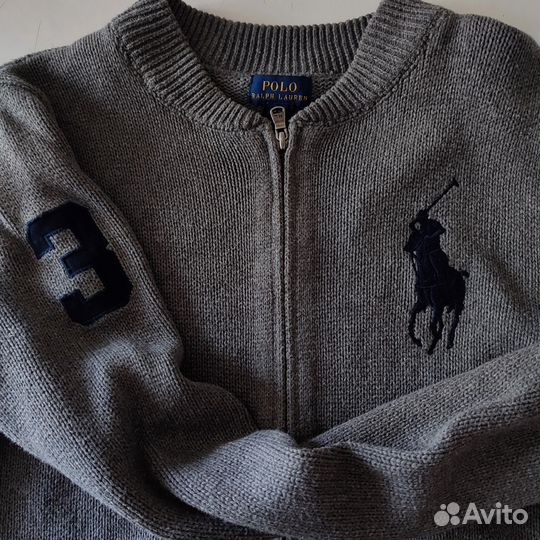 Зип свитер Polo Ralph Lauren Big Pony Оригинал