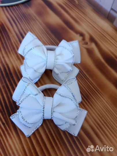 Бантики однотонные
