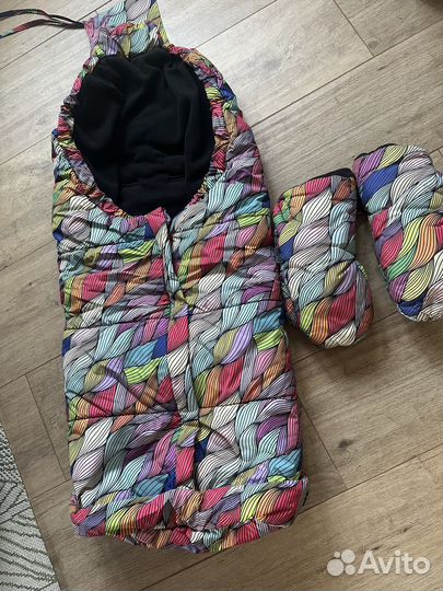 Зимний конверт в коляску leokid