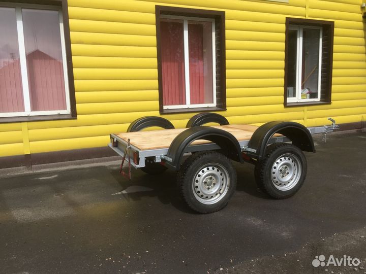 Прицеп набор двухосный:рама,оси,рессоры 2,56*1,4м