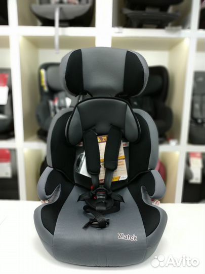 Автокресло 9-36кг Zlatek fregat серый
