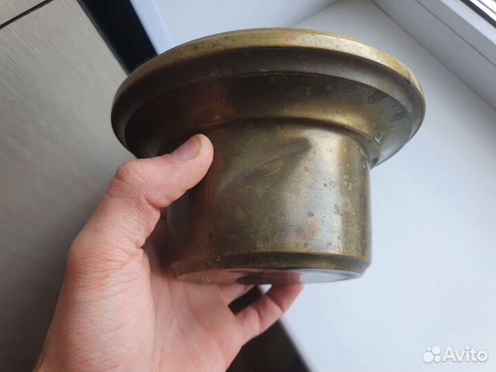 Чаша для керосинки с эмалями латунь