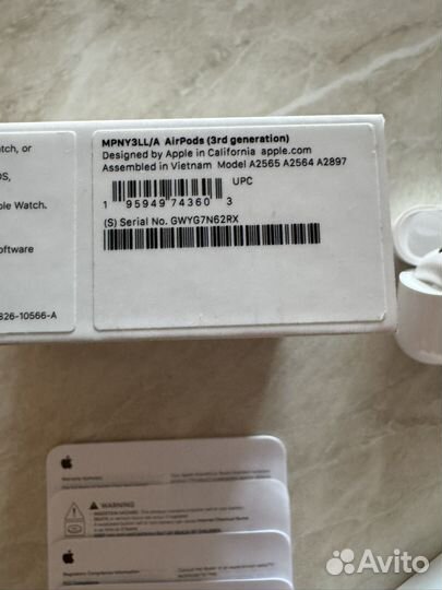 Apple AirPods 3 оригинал в идеале