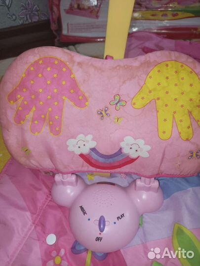 Развивающий коврик игровая дуга и игрушки