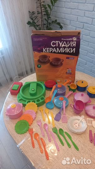 Детская посудка, гончарный круг с электр. мотором