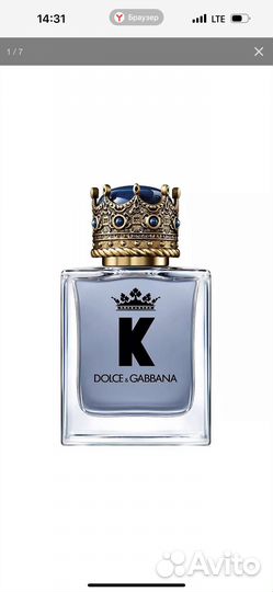 Мужская туалетная вода Dolce Gabbana K