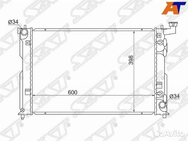 Радиатор toyota allion