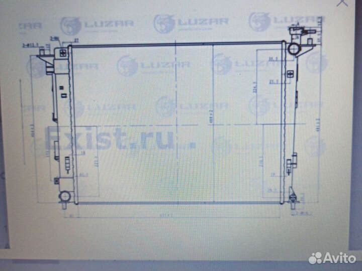 Радиатор охлаждения Kia sportage, hyundai ix35
