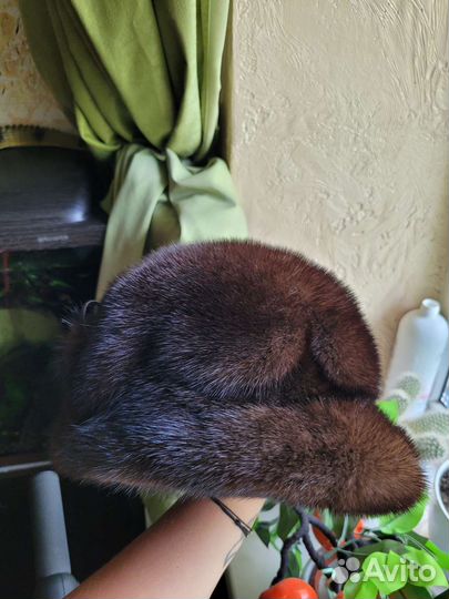 Шапка натуральный мех женская