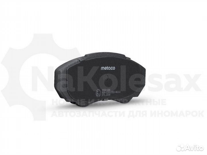 Колодки тормозные передние к-кт Metaco 3000-086