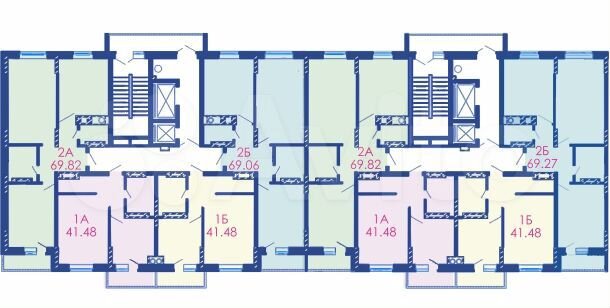 2-к. квартира, 69,3 м², 10/16 эт.