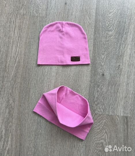 Шапка и снуд для девочки осень, 48-50 (2-3 года)