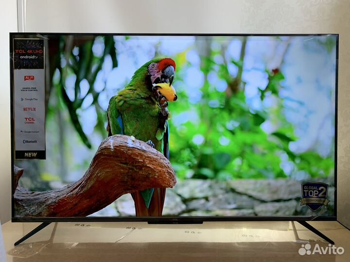 Безрамочный 4K телевизор 140 см + настройка SMART