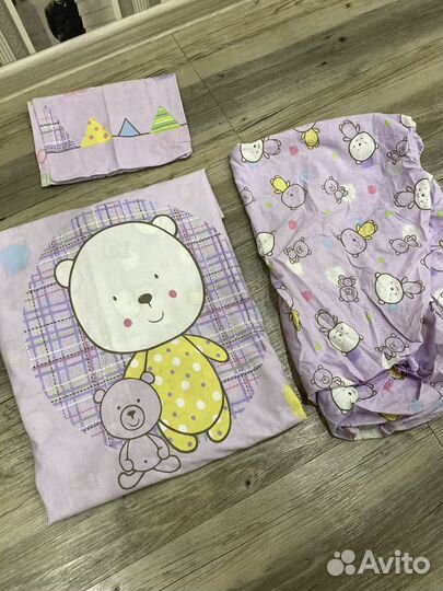 Бортики в кроватку с балдахином