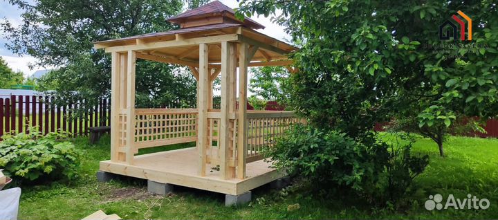 Беседка открытая 3х3
