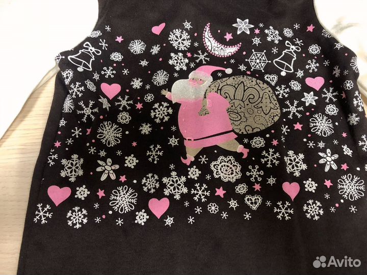 Лонгслив с Дедом Морозом детский