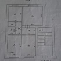 3-к. квартира, 64 м², 1/2 эт.