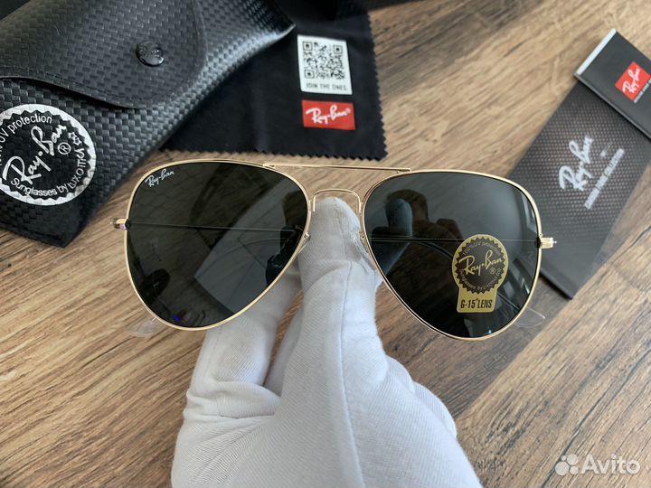 Очки Ray Ban aviator солнцезащитные