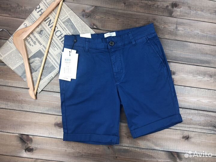 Шорты бермуды мужские синие selected homme