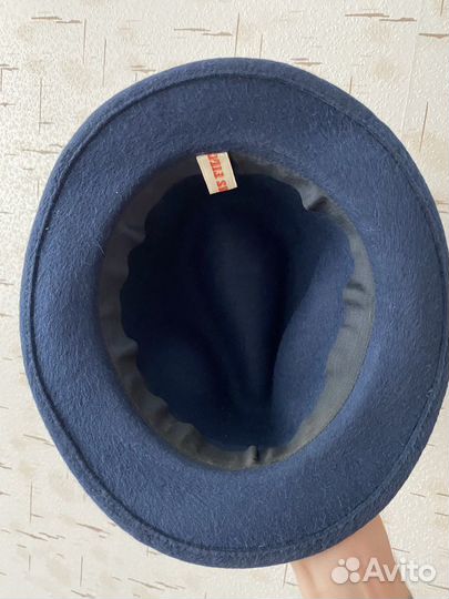 Шляпа женская темно-синяя