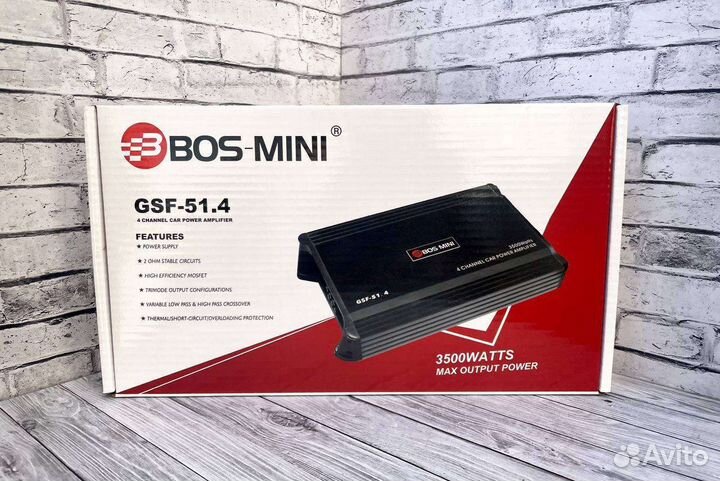 Усилитель Bos-Mini GSF-51.4 3500 W (4 канала)