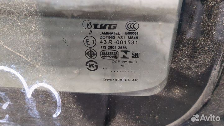 Стекло лобовое Jeep Wrangler, 2004