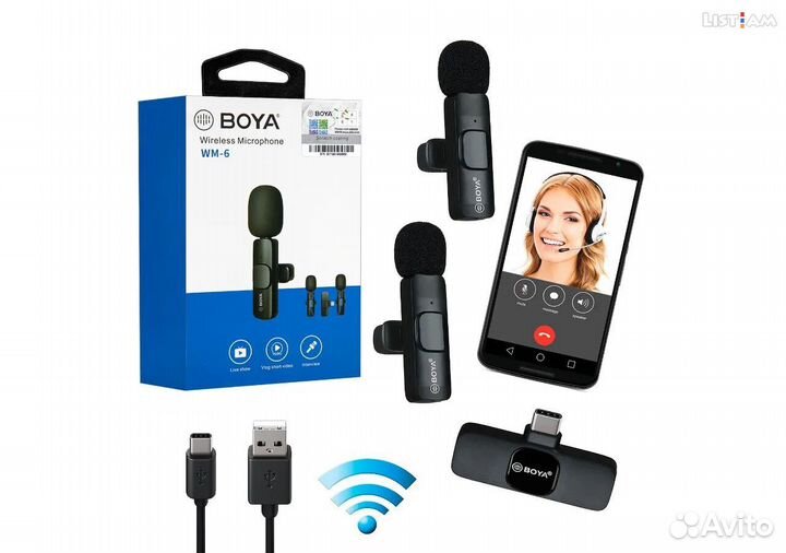 Микрофон для смартфона Boya WM-1