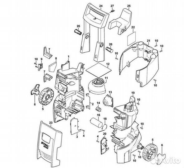Мойка высокого давления Stihl RE 98 запасные части