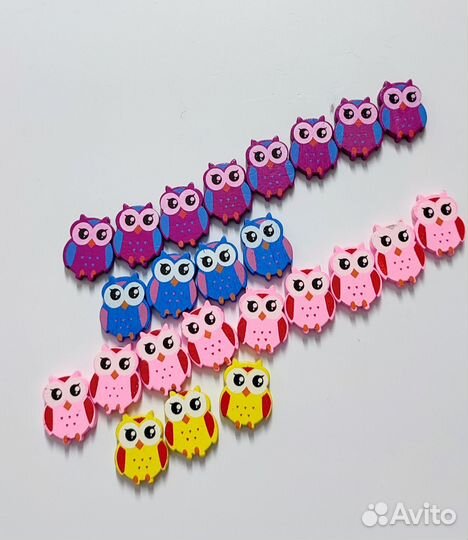 Пуговицы дерево, пластик