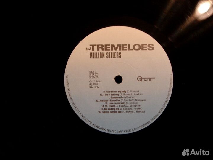 Tremeloes – Million Sellers - Netherlands 1988