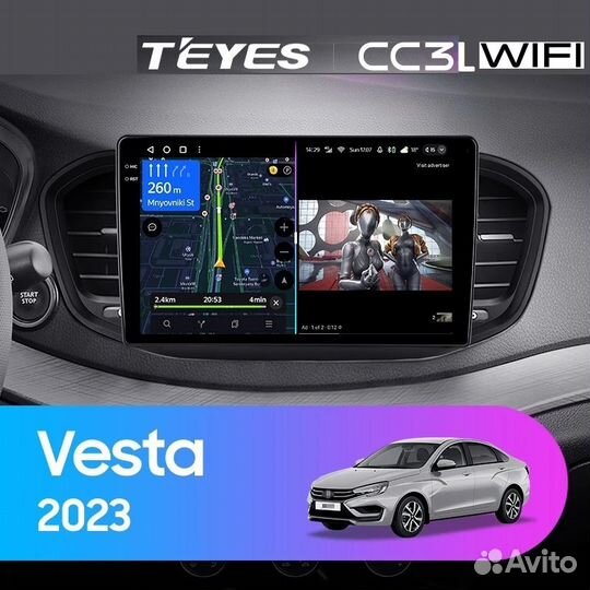 Магнитола LADA Vesta NG 2023 Teyes CC3L wifi 2/32