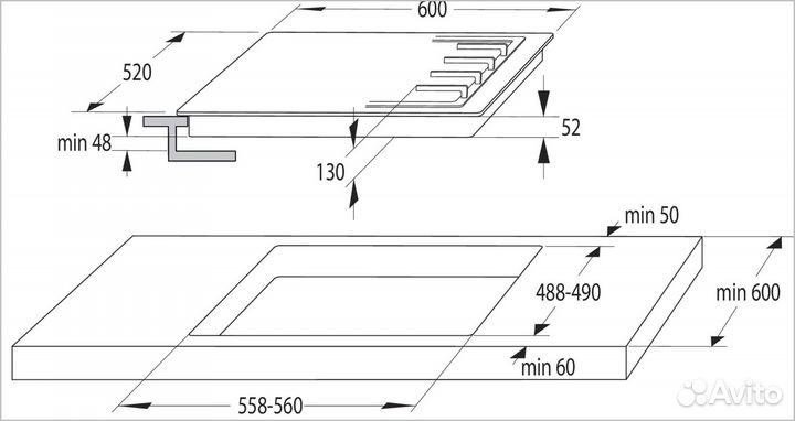 Газовая варочная панель Gorenje G641EXB