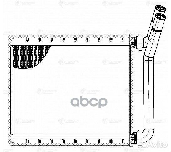 Радиатор отопителя LRH1914 luzar