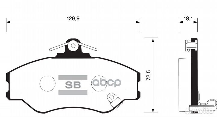 SP1072SNS 494 02 колодки дисковые п Hyundai H