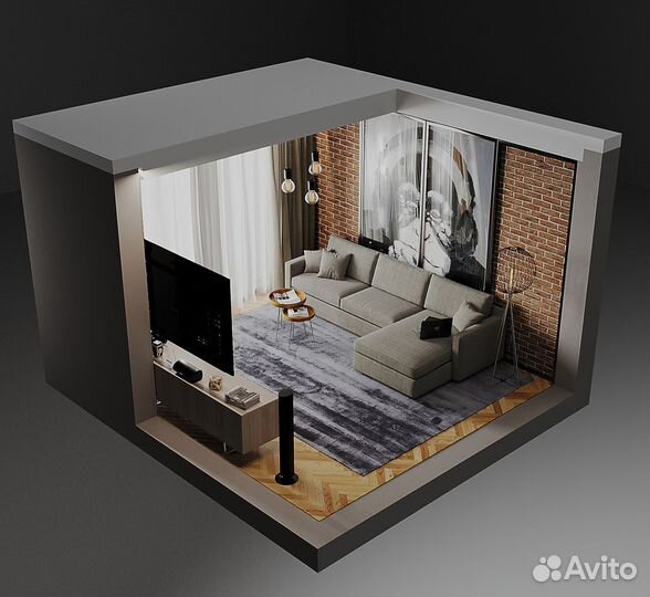 3d визуализация интерьеров, предметов