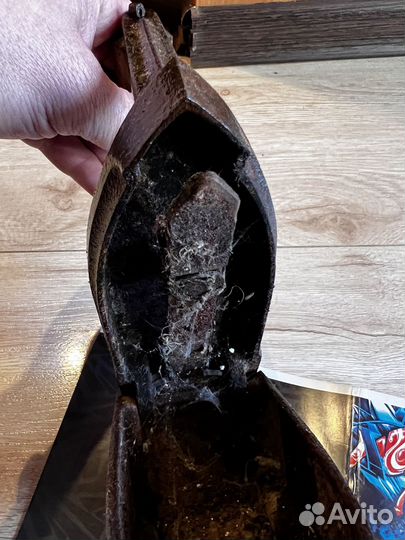 Утюг чугунный старинный