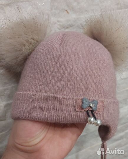 Шапка теплая для новорожденных