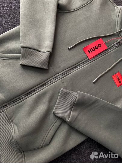 Зип худи Hugo Boss зеленое