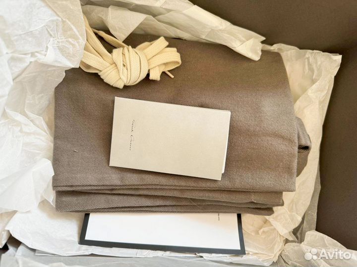 Rick owens beige transparent