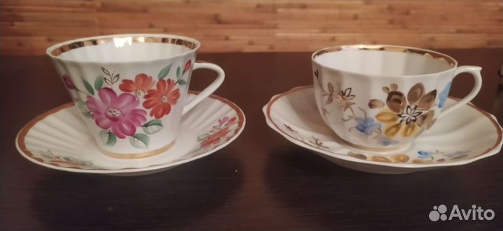 Чайные пары фарфор Вербилки