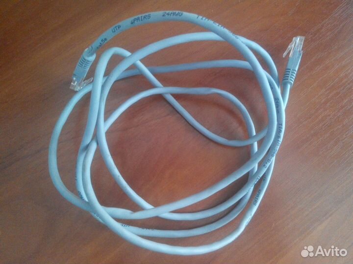 Патчкорд cat5e UTP 4pairs 24AWG telecom