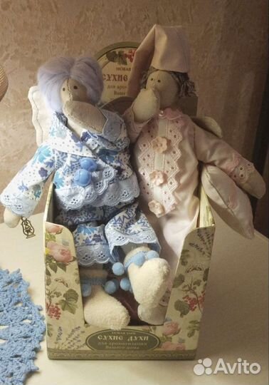 Интерьерная кукла тильда ручной работы