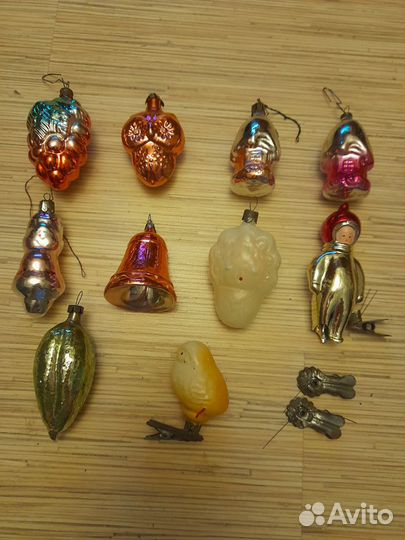 Елочные игрушки времен СССР