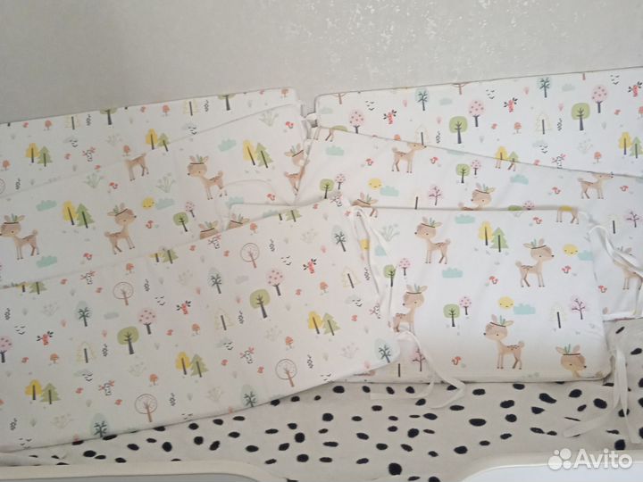 Бортики в кроватку 6 шт